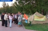 Голодающие чернобыльцы в Сквыре ждут визита губернатора Присяжнюка