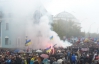 Неизвестные молодчики по указанию взрывали петарды во время Марша УПА в Киеве