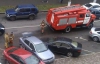 Пожежна машина в Києві розтрощила п'ять легковиків
