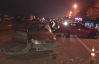 Из-за наглого водителя "БМВ" в Киеве два автомобиля разбили друг друга