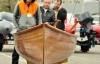 В Киеве показали лодку из красного дерева стоимостью $9 тысяч