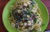 Для итальянского спагетти мидии не очищают от скарлупы
