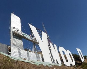 На реставрацию знаменитой надписи &quot;Hollywood&quot; уйдет полторы тысячи литров краски