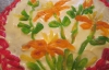 Торт "Женский каприз" украшают пальмами из цукатов