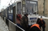 Львівський трамвай через сніг зійшов з рейок