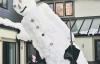 В Лондоне слепили снеговика высотой 3,4 метра