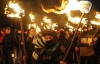 "Комуняку на сук" - во Львове состоялся факельный марш в честь Бандеры