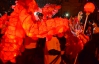 Во Львове отметили Китайский Новый год шествием драконов и лазерным шоу