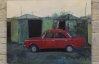 Художник з Донецька робить фотореалістичні картини ржавих машин та полишених гаражів