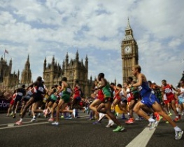 С маршрута Лондонского марафона уберут все урны