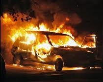 На Полтавщине сожгли машину бывшего начальника УБОПа