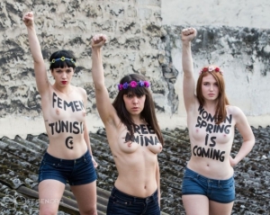 Суд Туниса приговорил трех активисток Femen к четырем месяцам тюрьмы