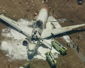 В Сан-Франциско потерпел крушение Боинг-777