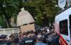 Возле "Мыстецького Арсенала" задержали протестующих против празднования дня Крещения Руси