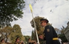 Львовян удивил гигантский флаг Украины в утреннем небе