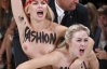 FEMEN-ки голими  грудьми зупинили показ Nina Ricci