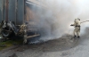 На Полтавщине неожиданно загорелся грузовик, водителя спасла мистика