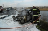 На дамбе возле Черкасс в страшном ДТП сгорел заживо водитель "Дэу Ланоса"