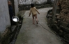 В Китае психически больного мальчика посадили на цепь как собаку