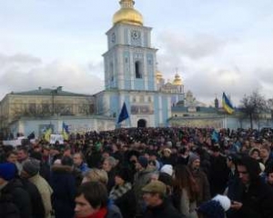 На Михайловской собрались более 10 тысяч человек (трансляция с площади)