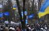 "Янукович - президент! Вариантов больше нет!" - "регионалы" собираются под стенами ВРУ
