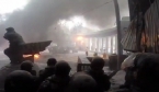 В інтернеті з'явилося відео, як "беркутівці" закидали мітингарів "коктейлями Молотова"