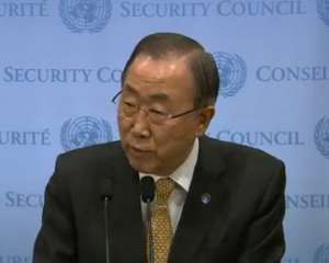Пан Гі Мун не вважає за потрібне вводити війська ООН в Україну