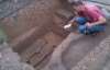 На территории "Софии Киевской" откопали человеческие останки