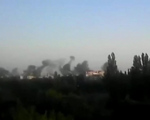 Авиация эффектно уничтожила блокпост террористов под Луганском