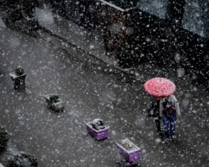 На территории Украины сегодня ожидается мокрый снег