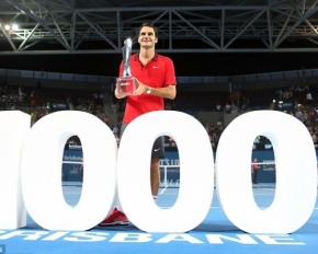Федерер одержал 1000-ю победу