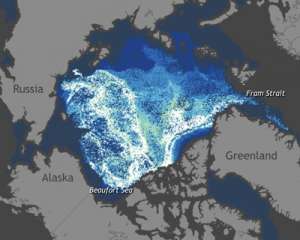 Вчені показали 27 років з життя арктичної криги за одну хвилину