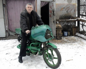 Черкащанин оборудовал мотоцикл минометом для бойцов АТО