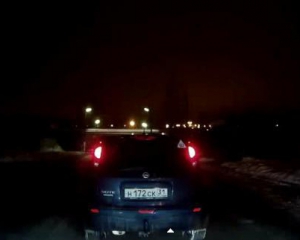 В Белгородской области сняли на видео эшелон военной техники