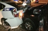 Внаслідок нічної погоні за порушником розбито дві поліцейські автівки