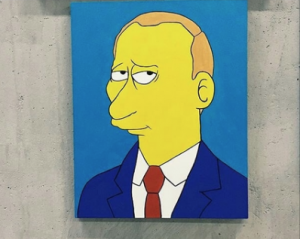 На московській виставці вкрали картину з Путіним