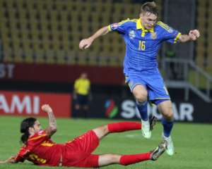 Сборная Украины обыграла Македонию благодаря голам Селезнева и Кравца