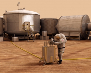 NASA показало, как люди будут жить на Марсе
