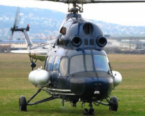 В Кременчуге на аэродроме упал учебный вертолет