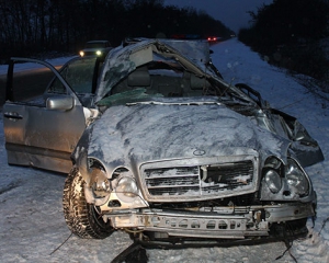 В Виннице разбился автомобиль с гранатой