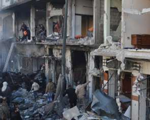 В сети появилось видео масштабных разрушений сирийского города