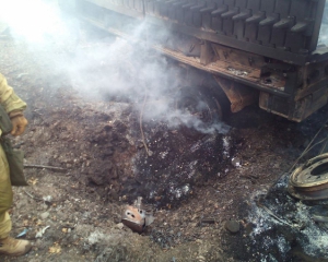 В зоне АТО взорвался грузовик с украинскими военными