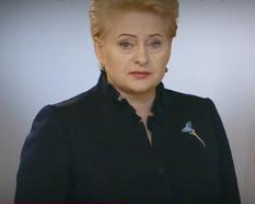 Грібаускайте записала підбадьорливе звернення до українців
