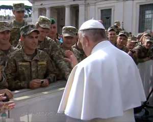 Папа Римский благословил украинских военных
