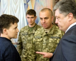 Савченко рассказала, о чем говорила с Порошенко