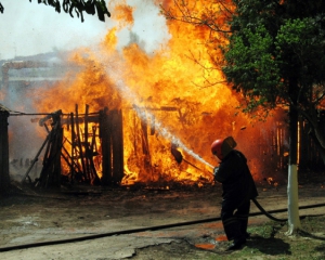 За прошедшие сутки в Украине зафиксировано 284 пожара