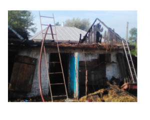 4-летний мальчик сгорел на крыше дома