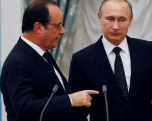 Олланд напомнил Путину об аннексии Крыма и эскалации на Донбассе