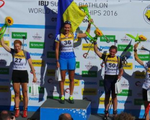 Елена Пидгрушная стала чемпионкой мира по биатлону