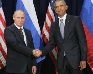 С рукопожатия началась встреча Обамы и Путина